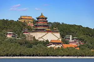 Qing Dynasty Prints: Kunming Lake and Summer Palace (UNESCO World Heritage Site), Beijing, China