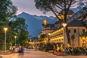 Kurhaus building, Merano - Meran, Trentino Alto Adige - South Tyrol, Italy