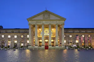 Kurhaus at dawn, Wiesbaden, Hesse, Germany