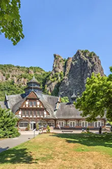 Nahe Prints: Kurmittelhaus in the spa gardens of St. Munster am Stein, Bad Kreuznach, Nahe valley