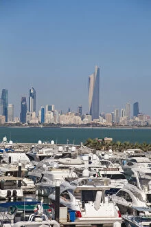 Al Hamra Tower Gallery: Kuwait, Kuwait City, Salmiya, Yacht Club on Arabian Gulf St