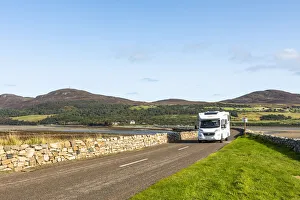 Road Trip Prints: Kyle of Tongue causeway, Kyle of Tongue, Sutherland, Highlands, Scotland, United Kingdom