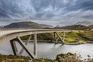 Road Trip Prints: Kylesku Bridge, Sutherland, Highlands, Scotland, United Kingdom