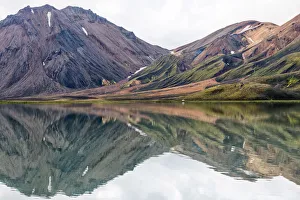 Highlands Of Iceland Prints: Kylingavatn Lake in Landmannalaugar, Highlands, Iceland