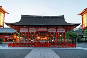 Tunnel Prints: Kyoto Japan. Fushimi Inari Taisha Shrine at sunrise