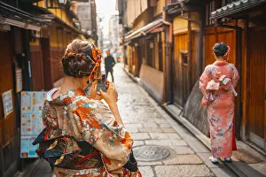 Traditional Dress Collection: Kyoto, Kyoto prefecture, Kansai region, Japan