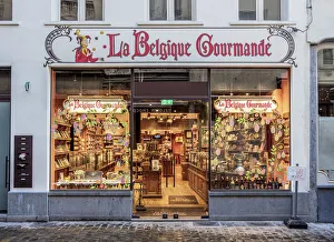 Bruxelles Prints: La Belgique Gourmande Chocolate Shop, Brussels, Belgium