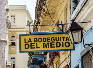 Ernest Hemingway Prints: La Bodeguita del Medio, La Habana Vieja, Havana, La Habana Province, Cuba