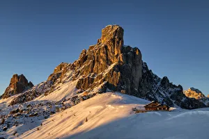 No One Prints: La Gusella di Giau in Winter, Belluno, Veneto, Dolomites, Italy