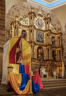 Nave Prints: La Inmaculada Concepcion Cathedral, interior, Barichara, Santander Department, Colombia