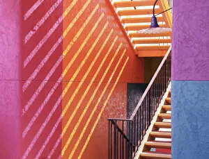 Architectural Abstracts Collection: La Placita Staircase, Tucson, Arizona, USA