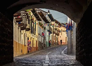 Quito Prints: La Ronda Street, Old Town, Quito, Pichincha Province, Ecuador