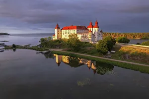 Built Space Prints: Lacko castle built on the water edge of the lake Vanern