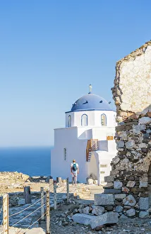 Astypalaia Prints: Lady of the Castle church, Chora, Astypalaia, Dodecanese, Greek Islands, Greece