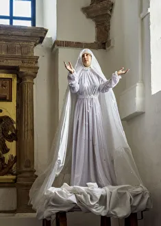 Our Lady of the Rosary Church, interior, Plaza Mayor, Villa de Leyva, Boyaca Department Our Lady of the Rosary Church, interior, Plaza Mayor, Villa de Leyva, Boyaca Department