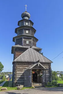 Russian Collection: Our Lady of Tikhvin wooden church, 1717, Torzhok, Tver region, Russia