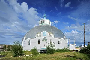 Our Lady of Victory Parish is also known as the Igloo Church (Catholic) Inuvik Northwest Territories, Canada