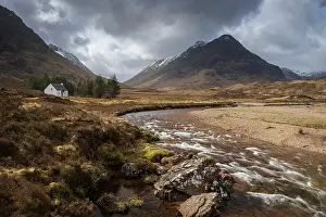March Prints: Lagangarbh Cottage and the River Coupall in the Scottish Highlands
