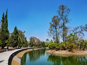 Chapultepec Prints: Lago Menor, minor lake, Bosque de Chapultepec Park, Mexico City, Mexico