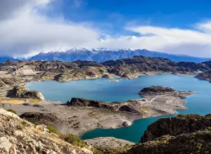 Aysen Prints: Laguna Verde, elevated view, General Carrera Province, Aysen Region, Patagonia, Chile