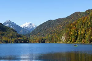 Images Dated 18th March 2011: Lake Alpsee, Allgaeu, Bavaria, Germany