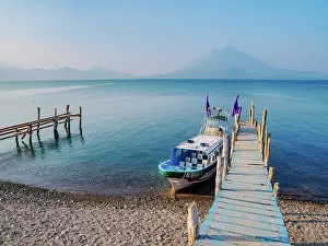 Jetties Prints: Lake Atitlan, Panajachel, Solola Department, Guatemala