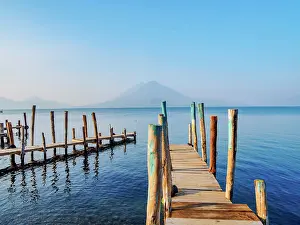 Jetties Prints: Lake Atitlan, Panajachel, Solola Department, Guatemala