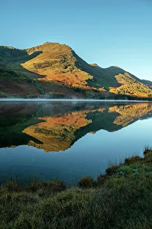 Lake Buttermere at dawn, Lake District, Cumbria, England, UK
