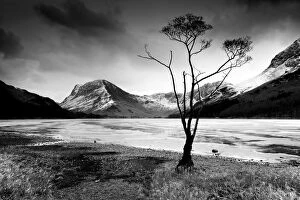 Black and White Gallery: Lake Buttermere, Lake District National Park, Cumbria, England
