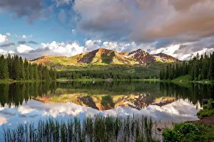 Western Prints: Lake Irwin reflection, Gunnison National Forest, Colorado, USA