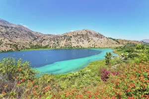 Images Dated 1st September 2022: Lake Kournas, Georgioupolis, Chania, Crete, Greek Islands, Greece
