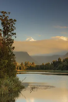Southern Alps Prints: Lake Matheson and the Southern Alps, West Coast, South Island, New Zealand