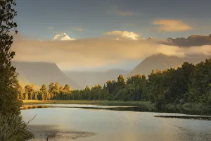 Lake Matheson and the Southern Alps, West Coast, South Island, New Zealand