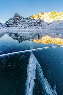 Madesimo Prints: Lake Montespluga, Madesimo, Valle Spluga, Valtellina, Lombardy, Italy