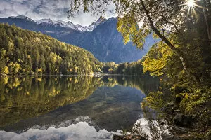 Tirol Gallery: Lake Piburg near Piburg in the Oetz valley, Tyrol, Austria