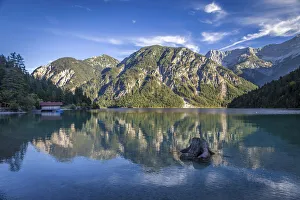 Mountain Lake Prints: Lake Plansee near Reutte in Tyrol in the evening light, Tyrol, Austria