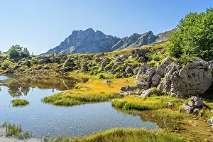 Montenegran Prints: Lake Valovito Jezero near Sedlo pass, Durmitor National Park, Zabljak, Montenegro
