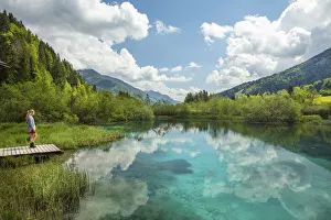 Images Dated 12th May 2021: Lake Zelenci, Kranjska Gora, Slovenia