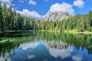 Montenegro Prints: Lake Zminje Jezero with Crvena Greda mounatin, Durmitor National Park, Zabljak, Montenegro