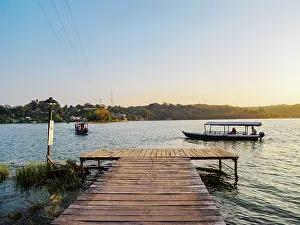 Lakefront of Flores Island, Peten Department, Guatemala