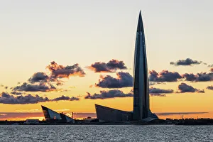 Lakhta Center, Europe tallest skyscraper, and one of the world top superstructures, Saint Petersburg, Russia