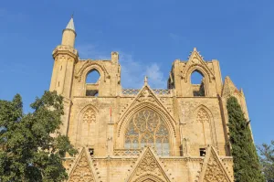 Cyprus Prints: Lala Mustafa Pasha Mosque, formerly Saint Nicholass Cathedral, Famagusta, Northern