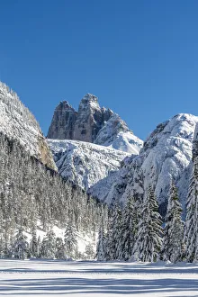 Natural Park Prints: Landro, Landro Valley, South Tyrol, Dolemites, Italy. View from the Landro valley to