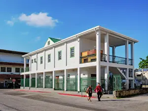City Of Belize Prints: Lands Department Building, Belize City, Belize District, Belize