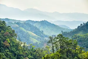 Landscape along Ho Chi Minh Highway West near former Demilitarized Zone, Hướng Hoa District, Qu£ng Trị Province, Vietnam