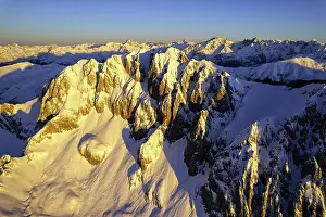 Seriana Valley Prints: Landscape of Italian Alps in winter