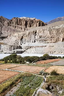 Images Dated 14th March 2017: Landscape near Chhusang, Upper Mustang region, Nepal