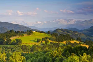 Pyrenees Prints: Landscape near St-Lizier, Ariege, Midi-Pyrenees, France