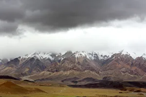 Landscape, road from Kashgar to Torugart pass, Kizilsu Prefecture, Xinjiang Uyghur Landscape, road from Kashgar to Torugart pass, Kizilsu Prefecture, Xinjiang Uyghur