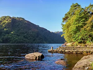 Landscape of the Upper Lake, Glendalough, County Wicklow, Ireland